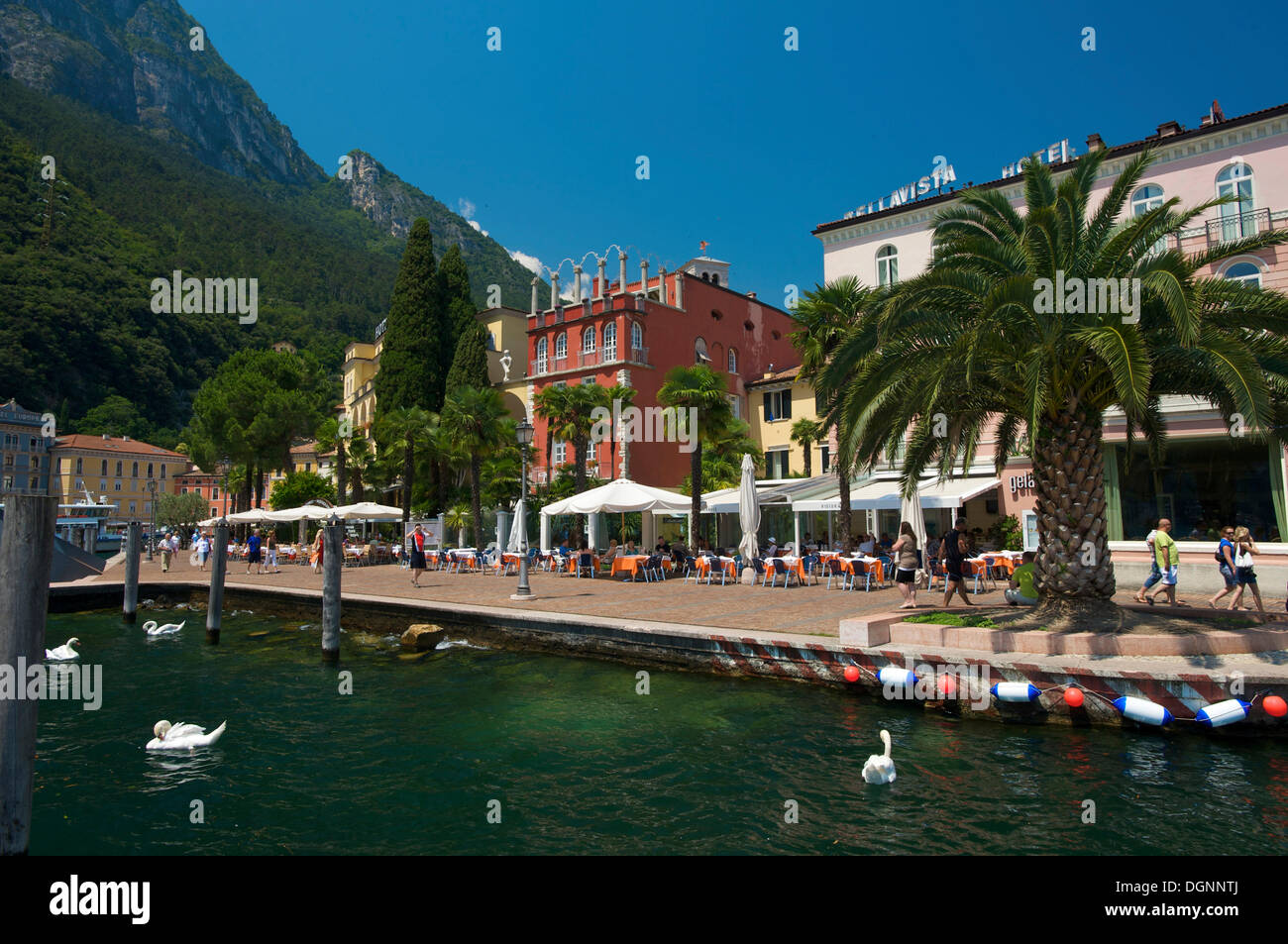 Riva del Garda Lago di Garda, Trentino, Italia, Europa Foto Stock