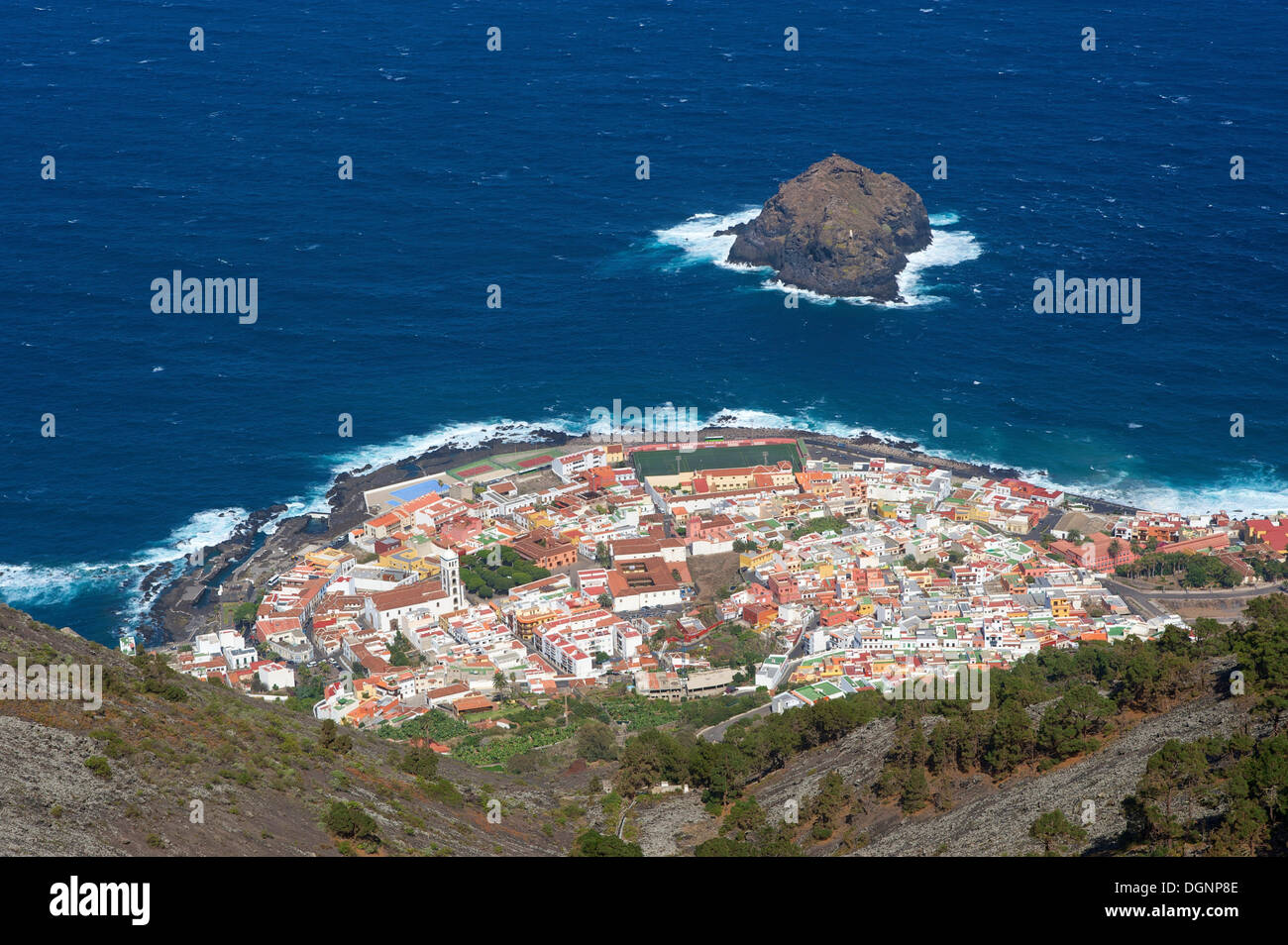 Garachico presso la costa nord di Tenerife, Isole Canarie, Spagna, Europa Foto Stock