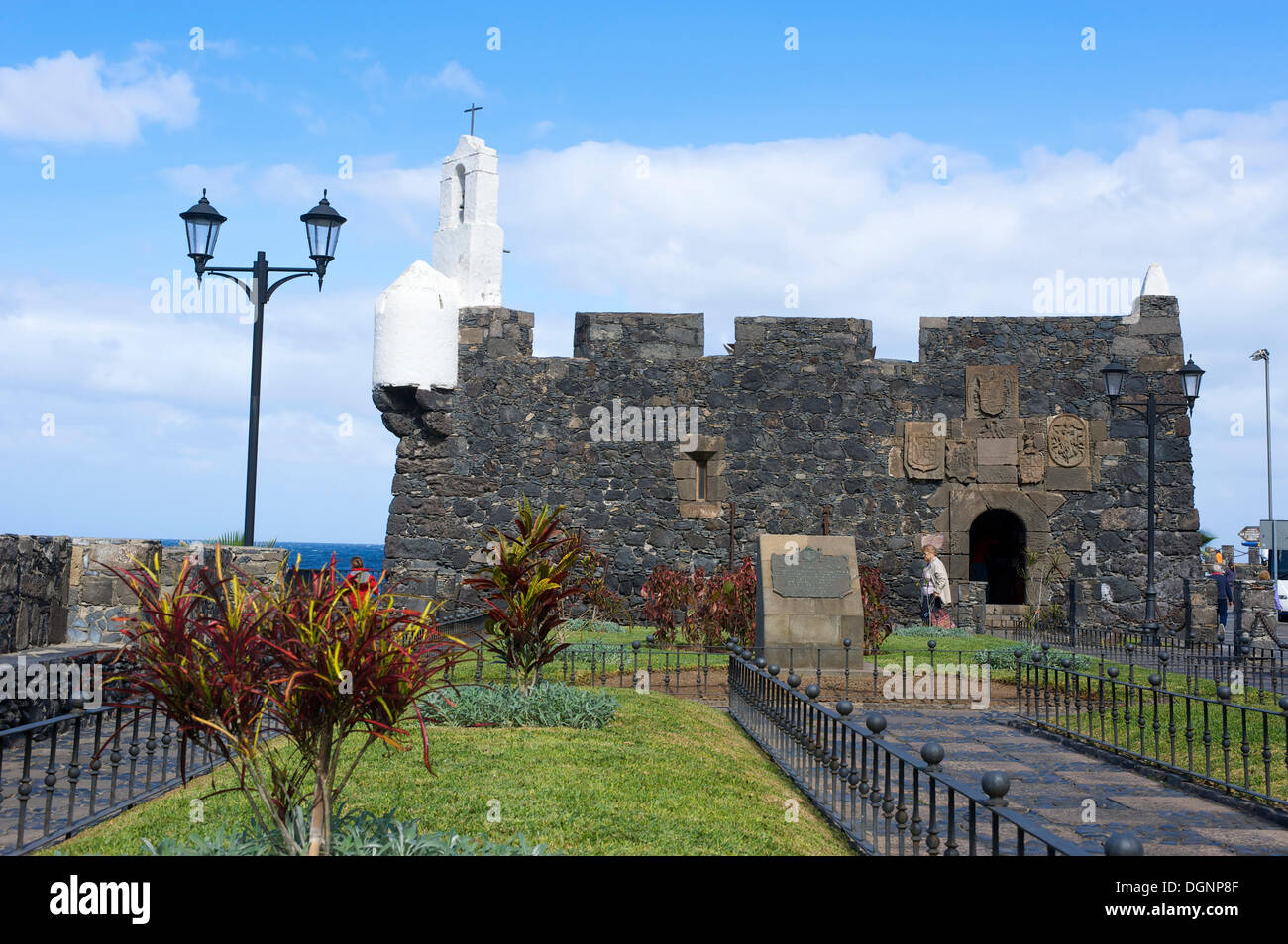 Fort a Garachico, Tenerife, Isole Canarie, Spagna, Europa Foto Stock