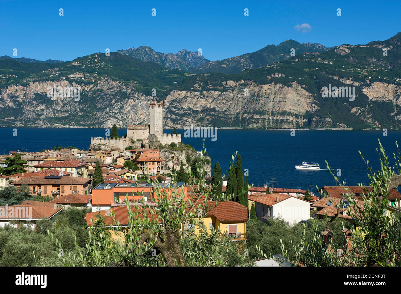 Malcesine, Lago di Garda, Italia, Europa Foto Stock
