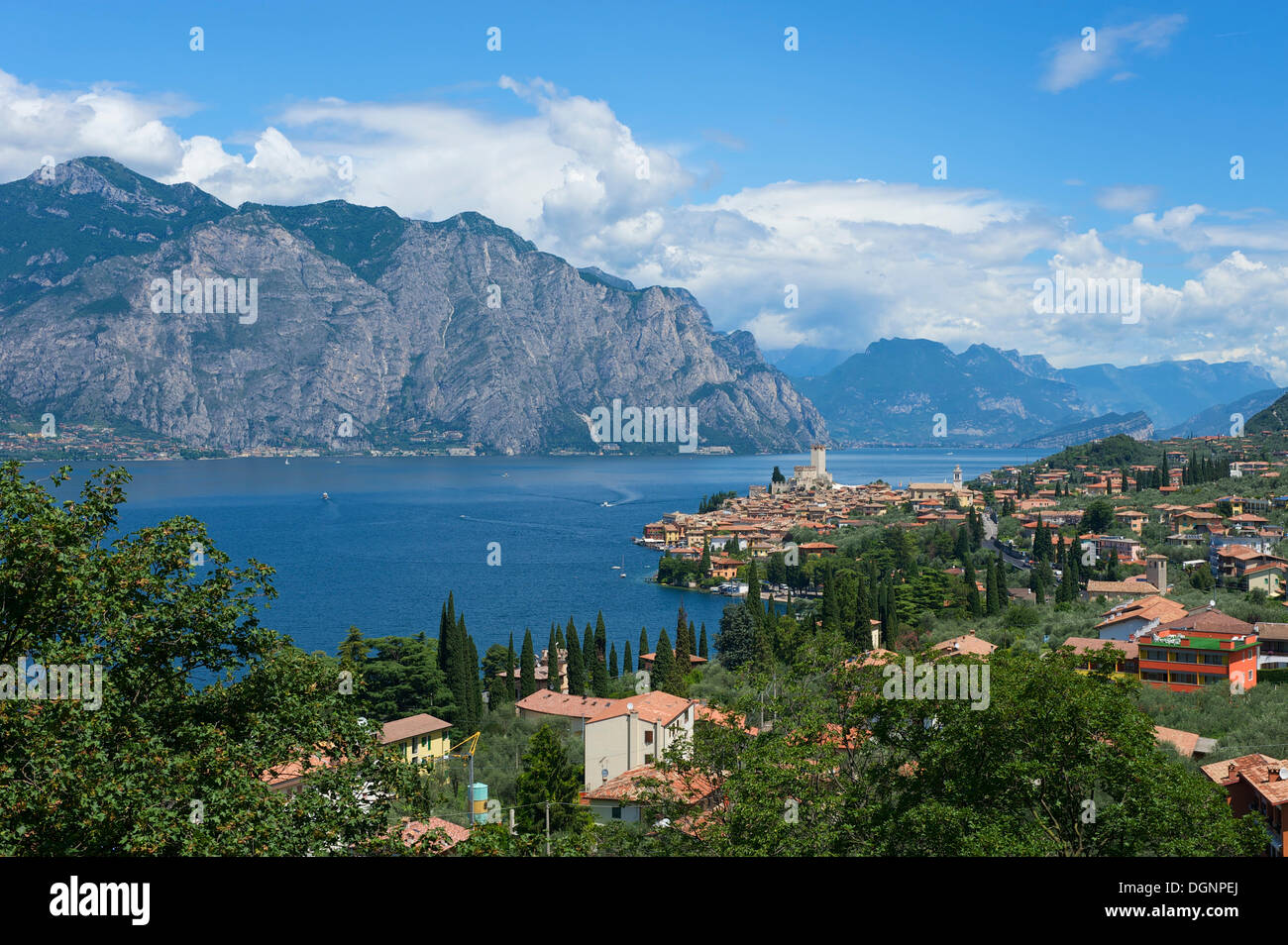 Malcesine sul Lago di Garda, Italia, Europa Foto Stock