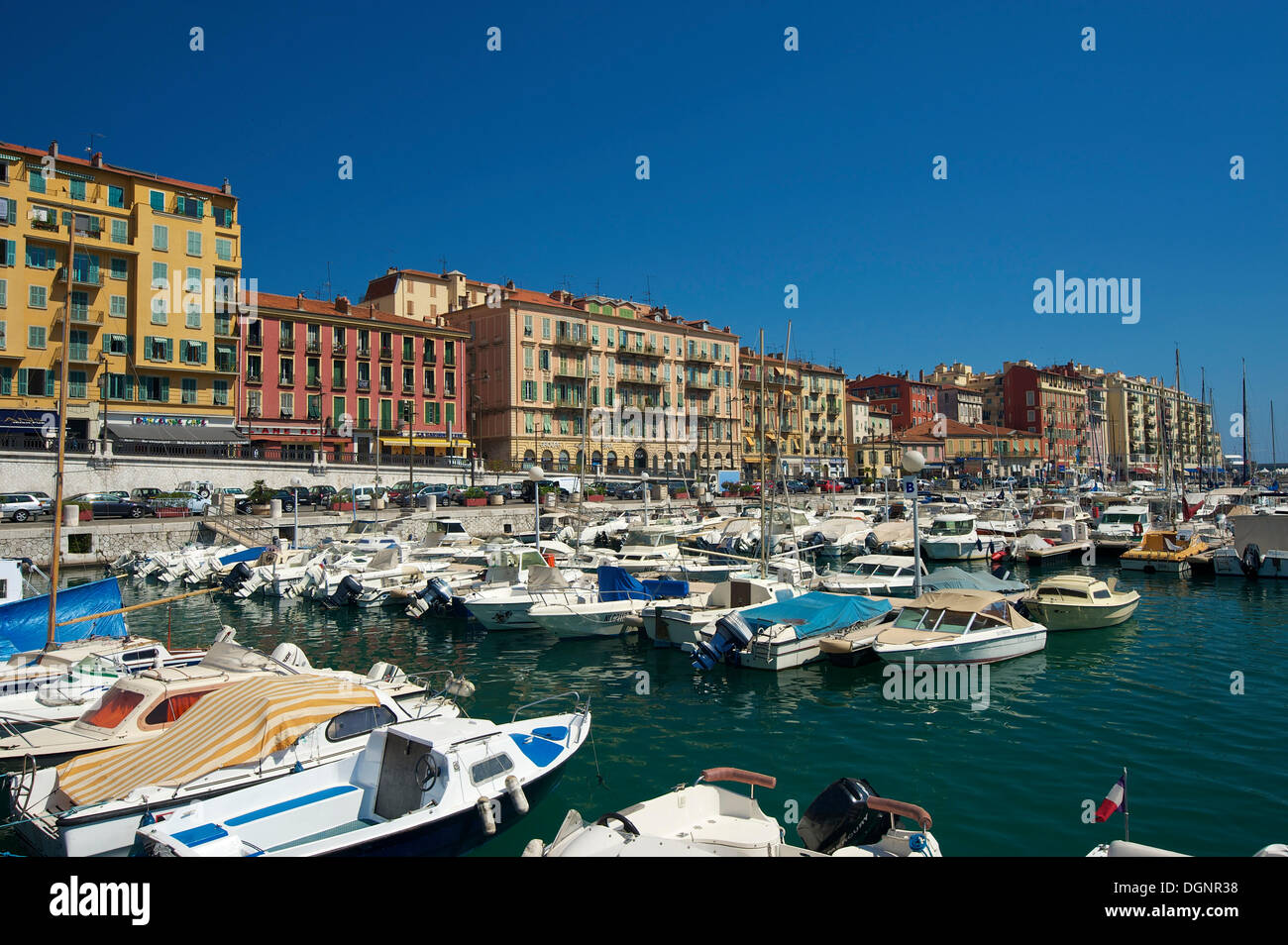 Port Lympia, Quartier du Port, Nizza, Riviera Francese, Alpes-Maritimes, Provence-Alpes-Côte d'Azur, in Francia Foto Stock