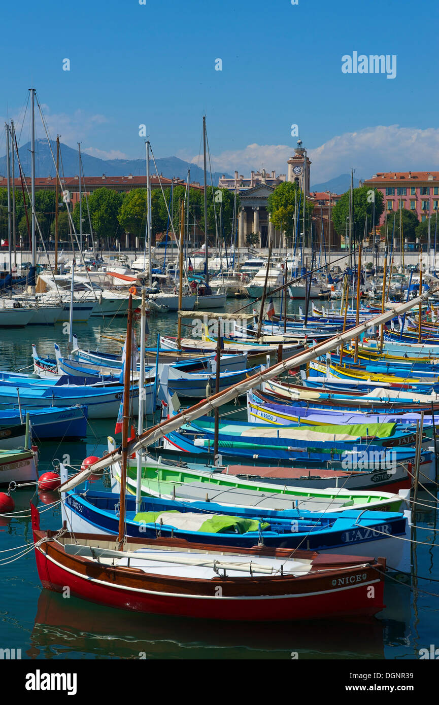 Port Lympia, Quartier du Port, Nizza, Riviera Francese, Alpes-Maritimes, Provence-Alpes-Côte d'Azur, in Francia Foto Stock