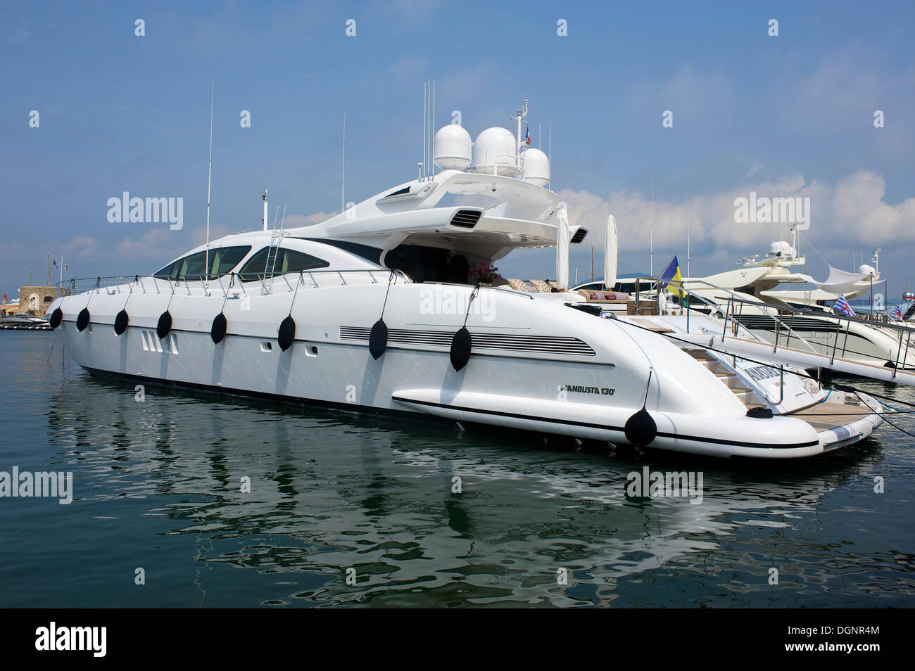 Nel porto, Côte d'Azur, Saint-Tropez, Dipartimento del Var, Regione Provence-Alpes-Côte d'Azur, in Francia Foto Stock