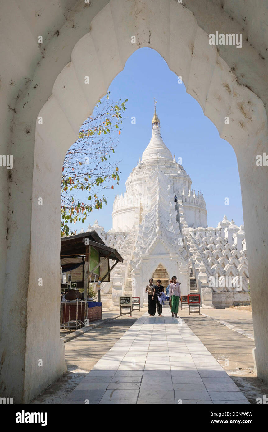 Pagoda Hsinbyume, pagoda buddista, Mingun, Mandalay, birmania, myanmar, Asia sud-orientale, Asia Foto Stock