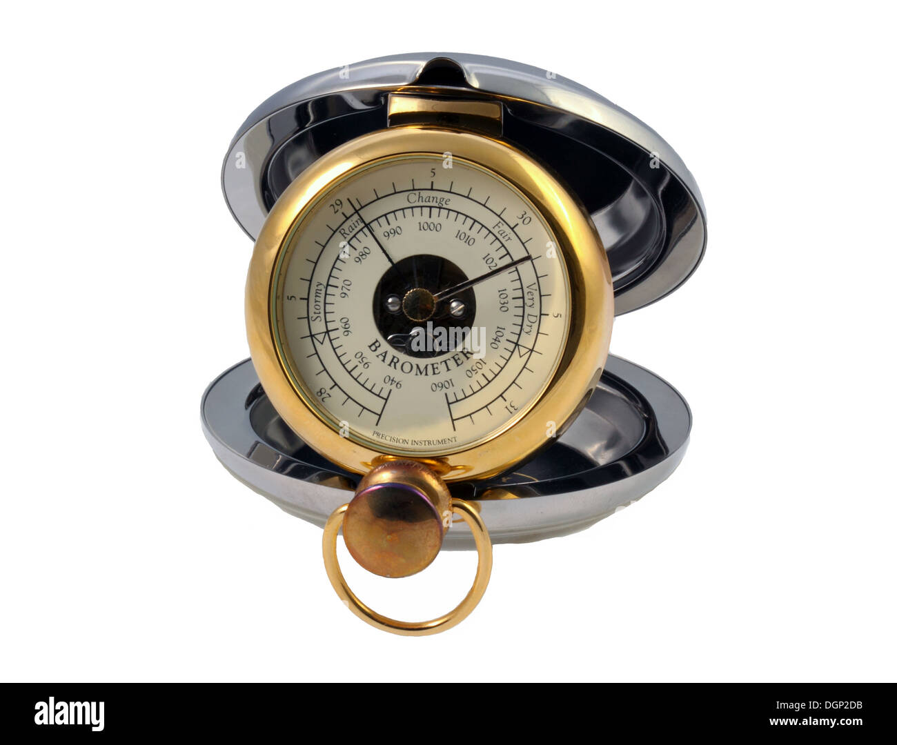 Una tasca barometro Foto Stock