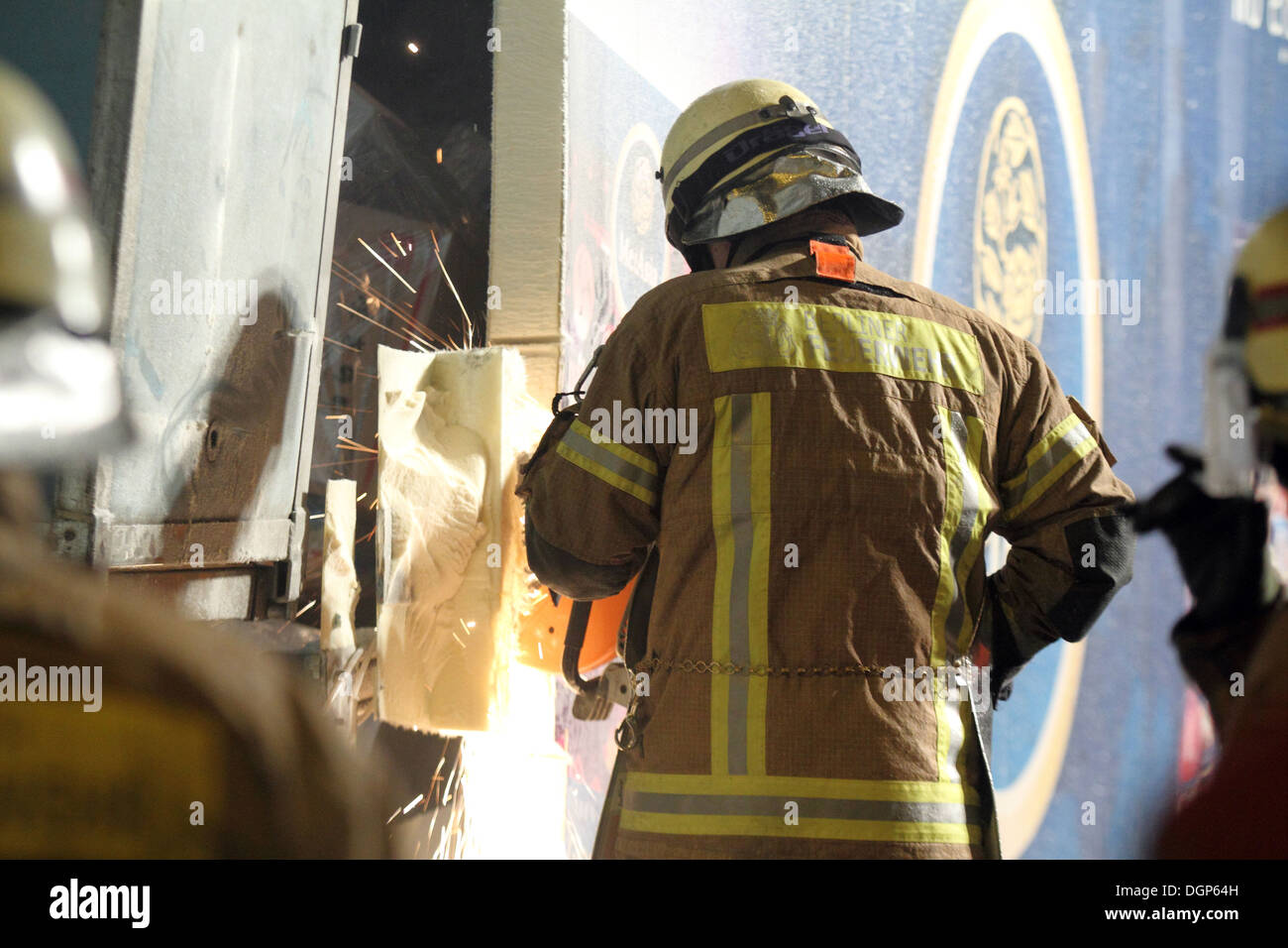 Berlino, Germania, carrello incidente sull'autostrada 100 in Schoeneberg Foto Stock