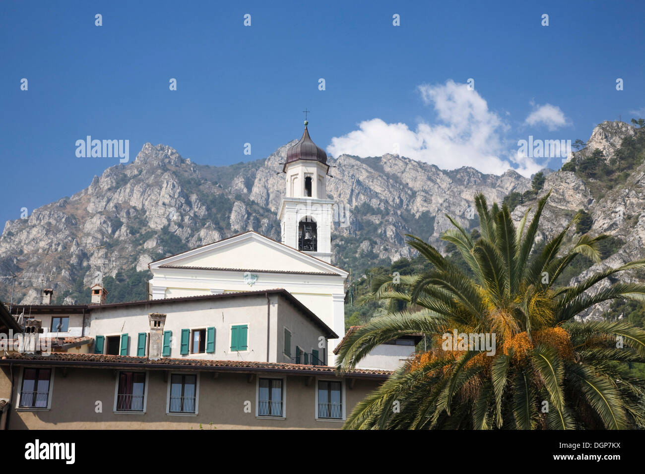 Chiesa di San Rocco a Limone sul Lago di Garda, Lombardia, Italia, Europa Foto Stock