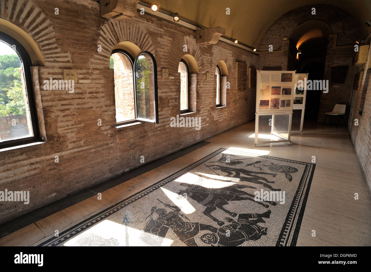 Italia, Roma, mura Aureliane, Porta san sebastiano, museo delle mura (pareti museo) Foto Stock
