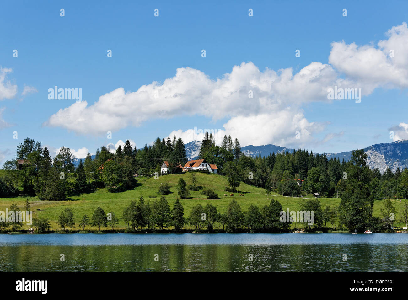 Lago Gleinkersee, Spital am Pyhrn, Pyhrn-Priel, regione Traunviertel, Austria superiore, Austria, Europa Foto Stock