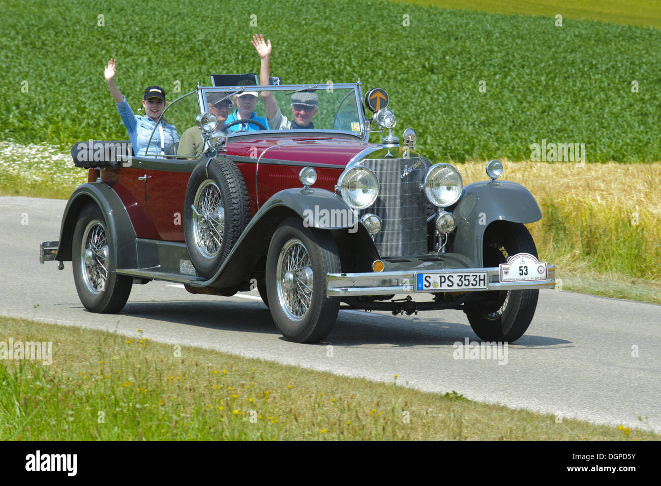 Oldtimer auto Mercedes Foto Stock