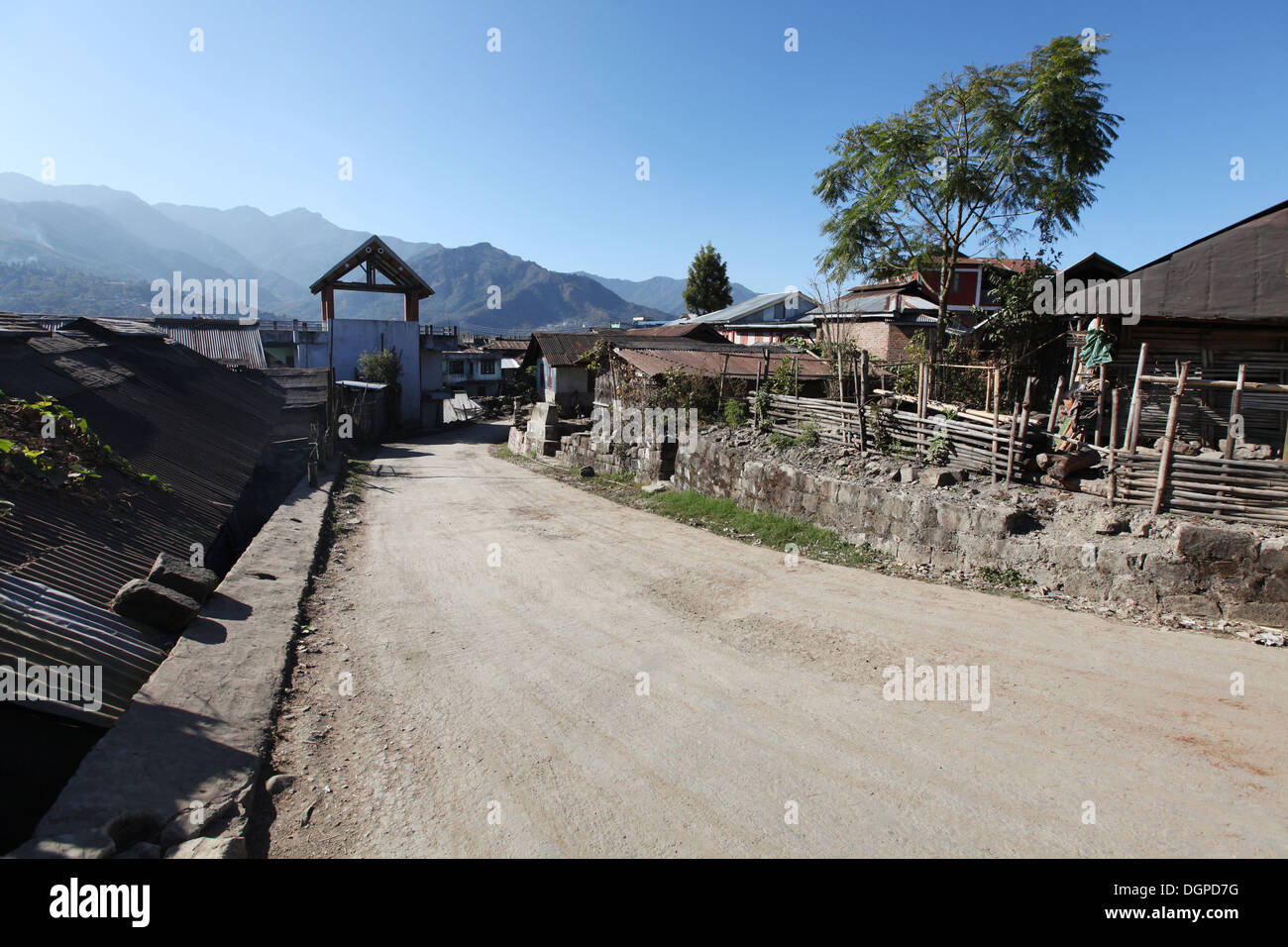Scena Village, villaggio Mimo, Nagaland, India. Foto Stock