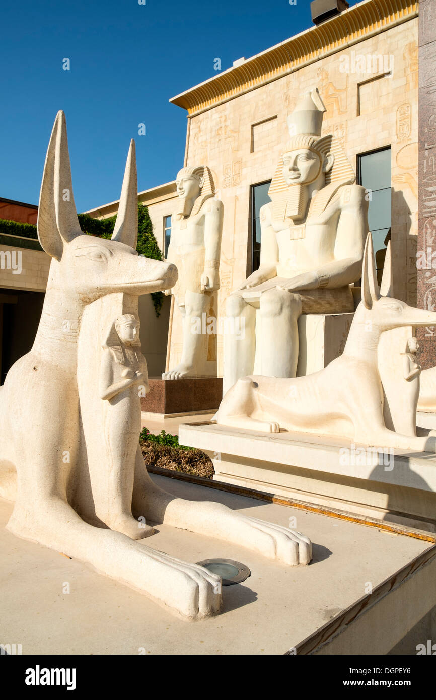 A tema egiziano di architettura a Wafi Mall in Dubai Emirati Arabi Uniti Foto Stock