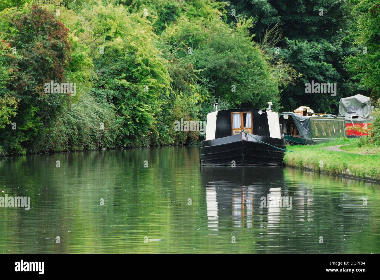 Una vista del Grand Union Canal a Bulbourne REGNO UNITO Foto Stock