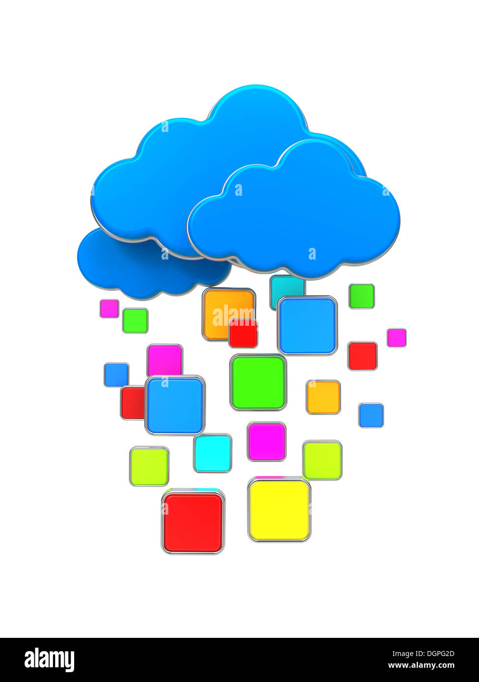 Il Cloud Computing concetto. Foto Stock