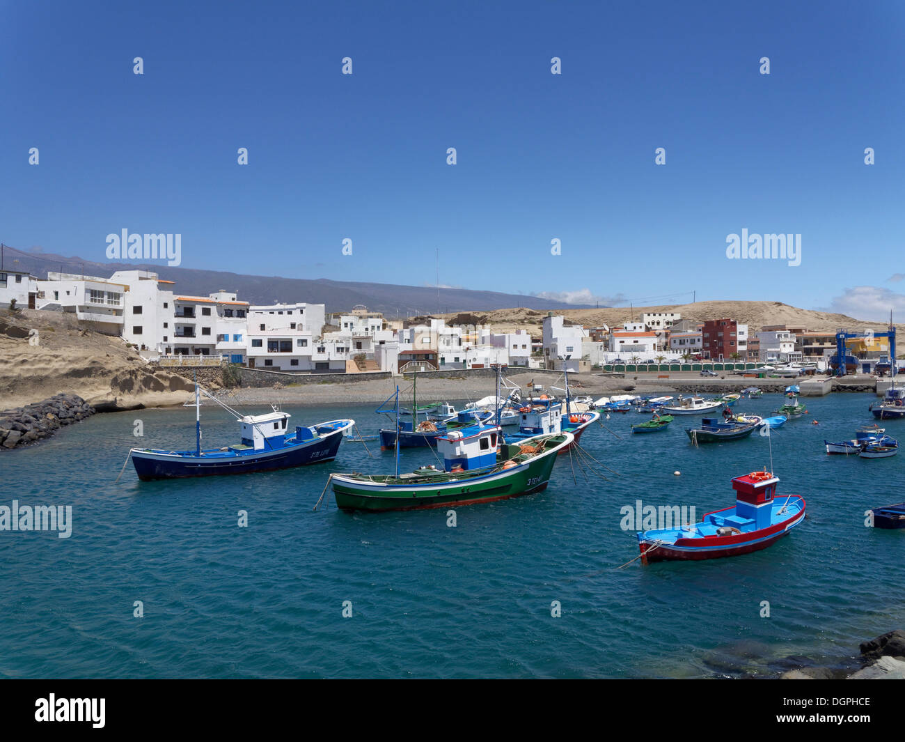 Porto di pesca o di porto, San Miguel de Tajao, Villa de Arico, Tenerife, Isole Canarie, Spagna Foto Stock