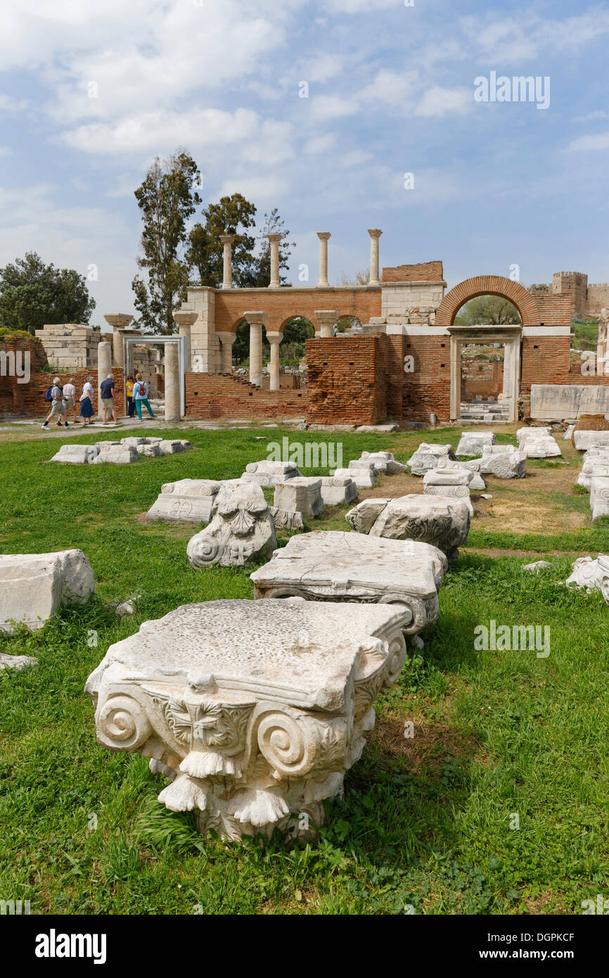 Basilica di San Giovanni di Efeso, Efeso, Selçuk, İzmir Provincia, Regione del Mar Egeo, Turchia Foto Stock