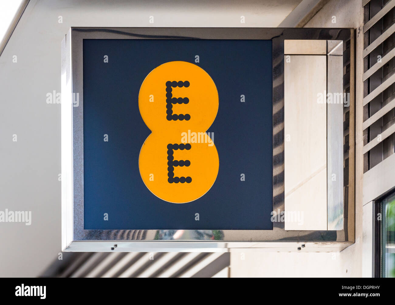 EE Mobile Phone Shop segno. Foto Stock