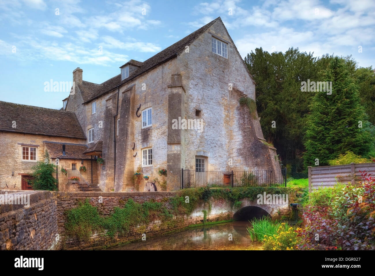 Bibury, Arlington Mill, Cotswold, Gloucestershire, England, Regno Unito Foto Stock