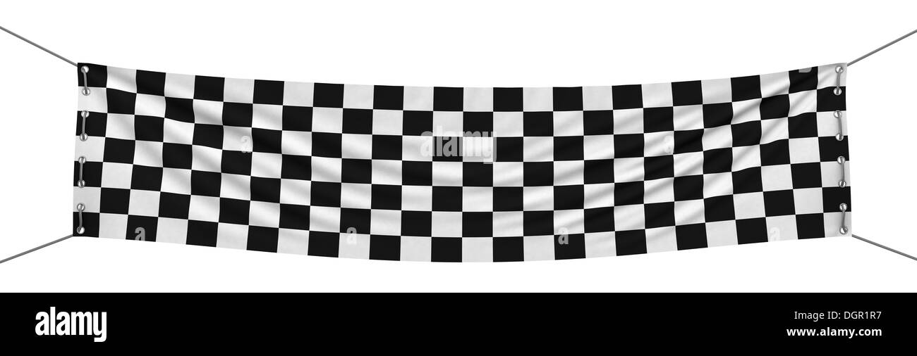 Bandiera a scacchi (percorso di clipping incluso) Foto Stock