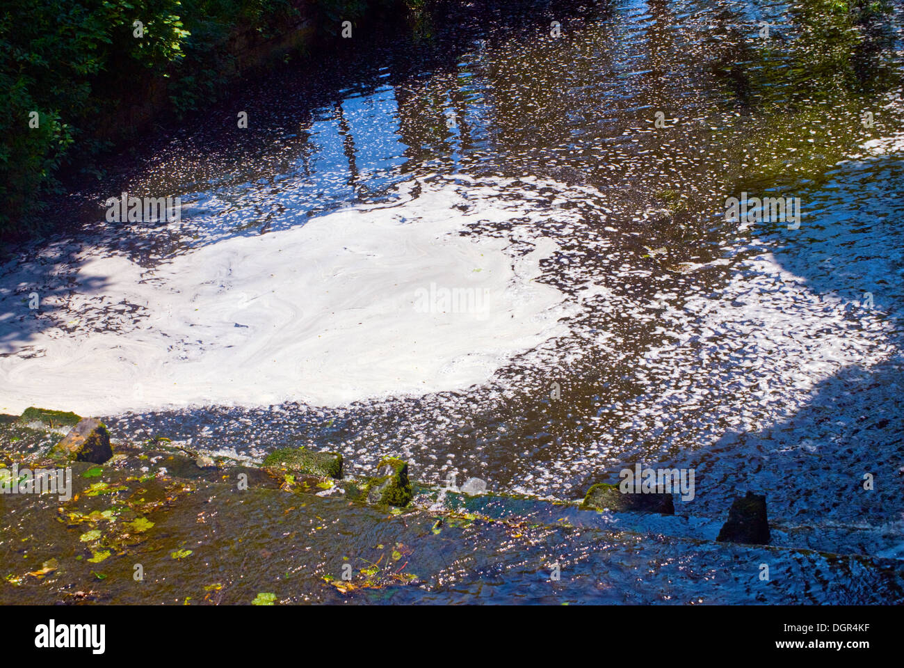 Yorkshire Sculpture Park ,Cascate Foto Stock