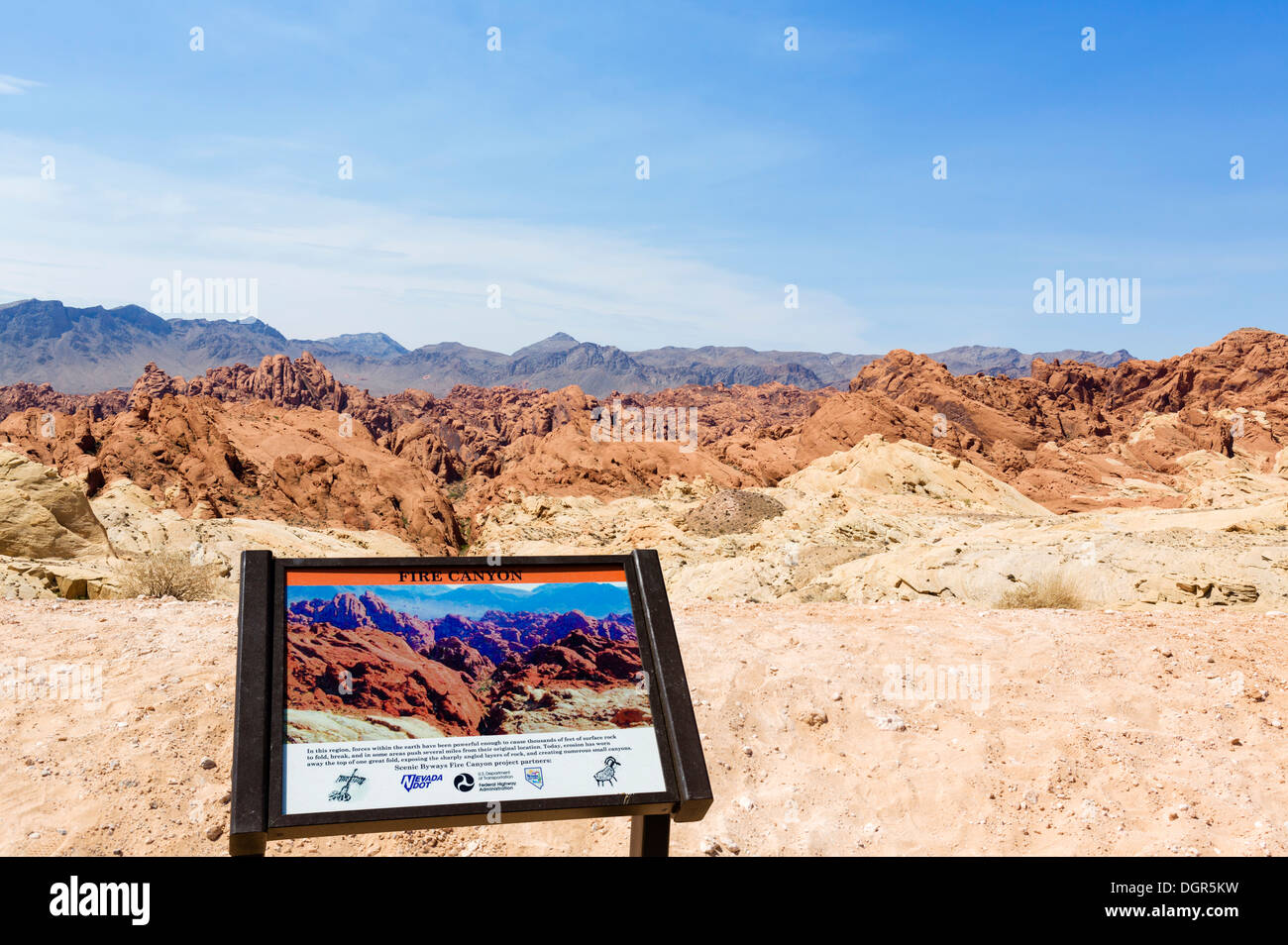 Fire Canyon, la Valle del Fuoco del parco statale, a nord di Las Vegas, Nevada, STATI UNITI D'AMERICA Foto Stock