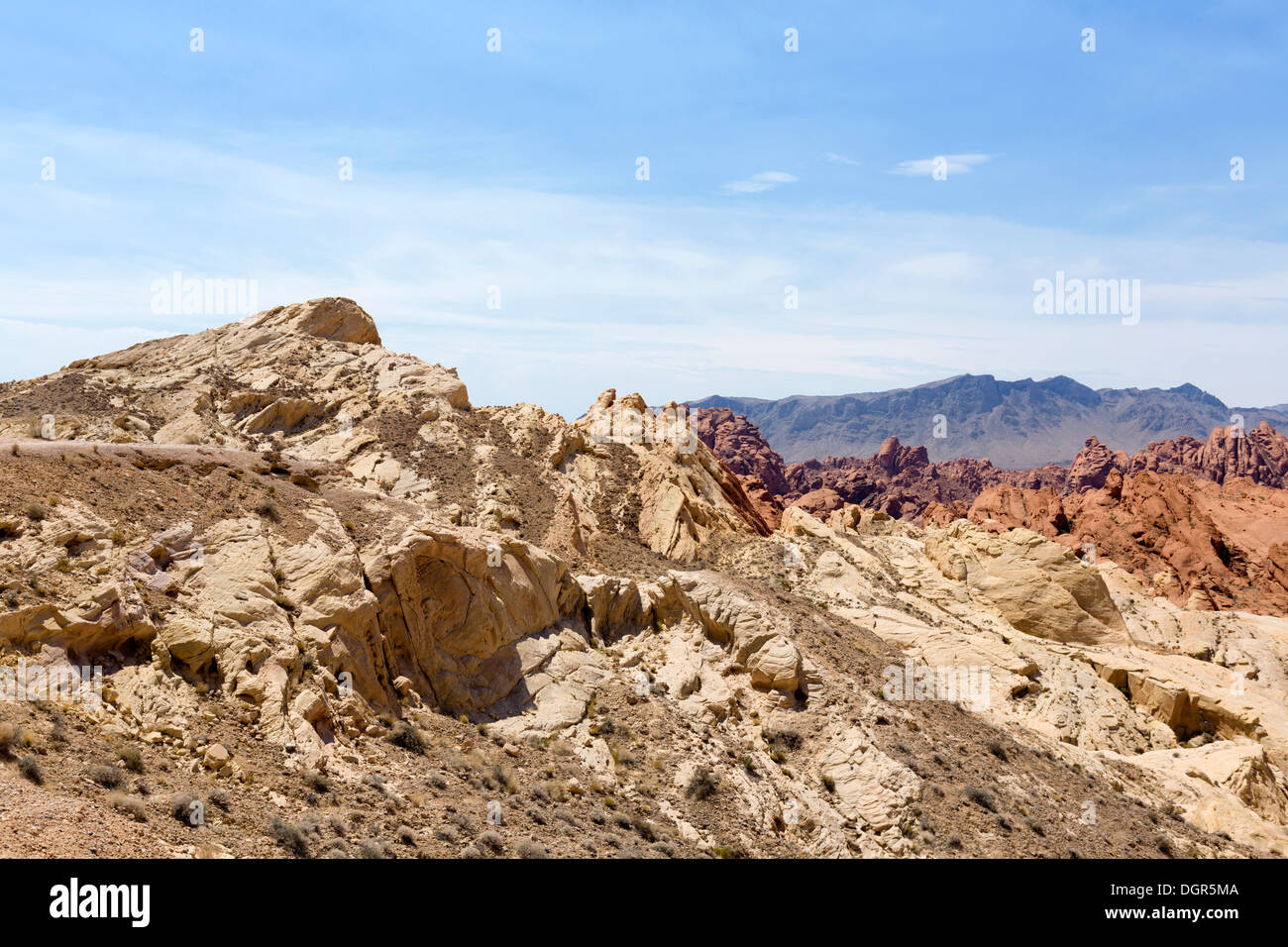 Cupola di silice, la Valle del Fuoco del parco statale, a nord di Las Vegas, Nevada, STATI UNITI D'AMERICA Foto Stock