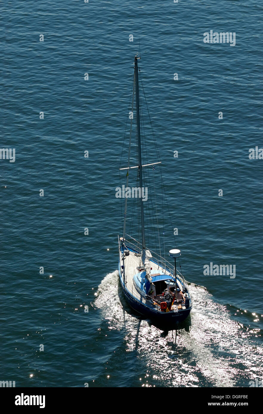 Barca a vela, Vista panoramica Foto Stock