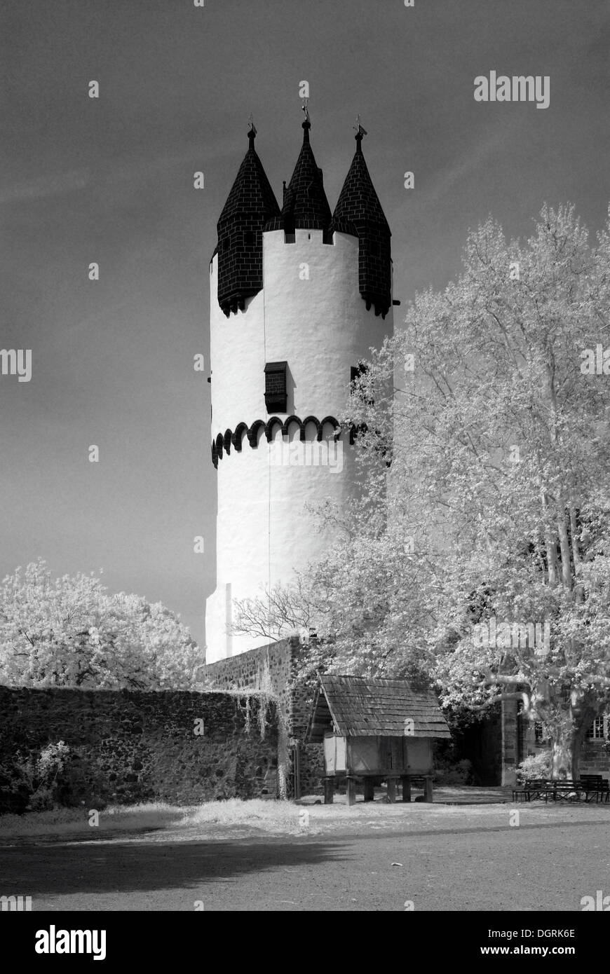 Torre a schlossplatz square, Steinheim am main, rhein-regione principale, Hesse Foto Stock