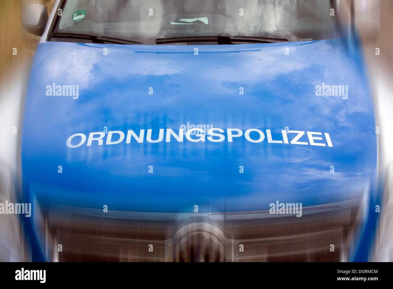 Veicolo dell'Ordnungspolizei, Polizia municipale Foto Stock
