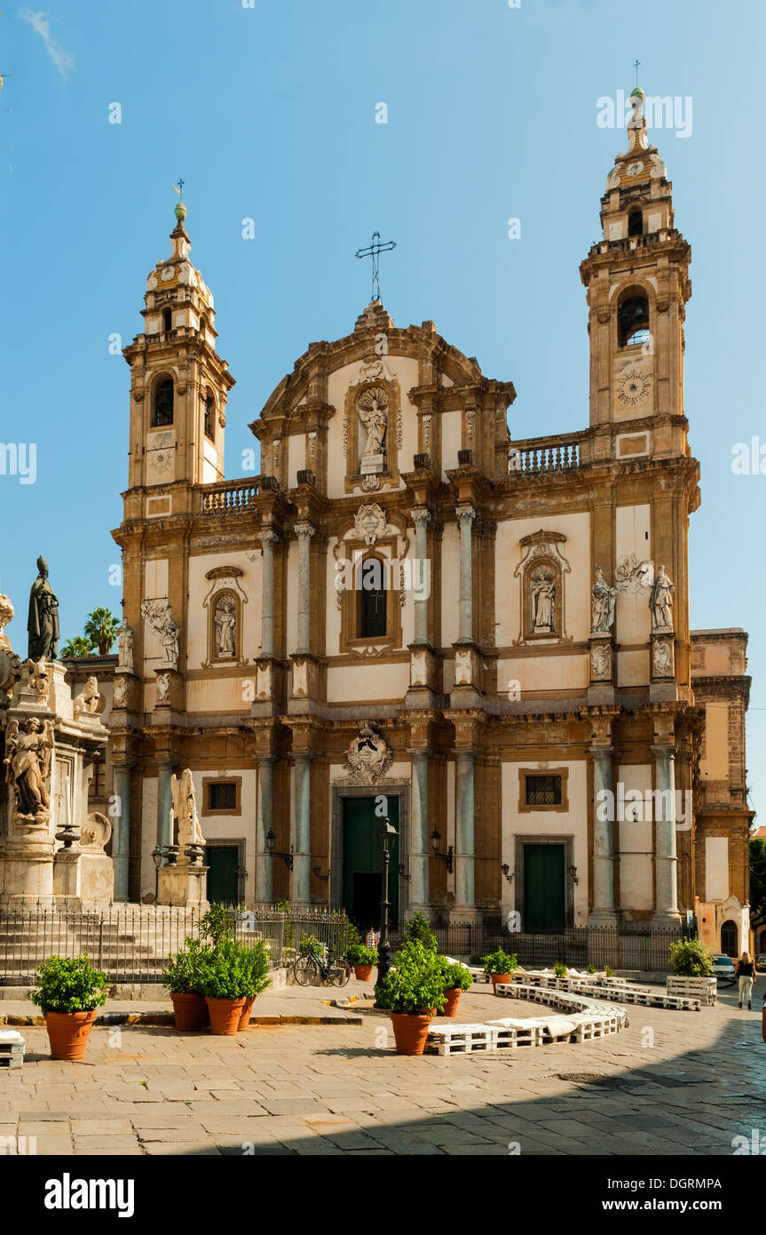 Chiesa di San Domenico, Palermo, Sicilia, Italia Foto Stock