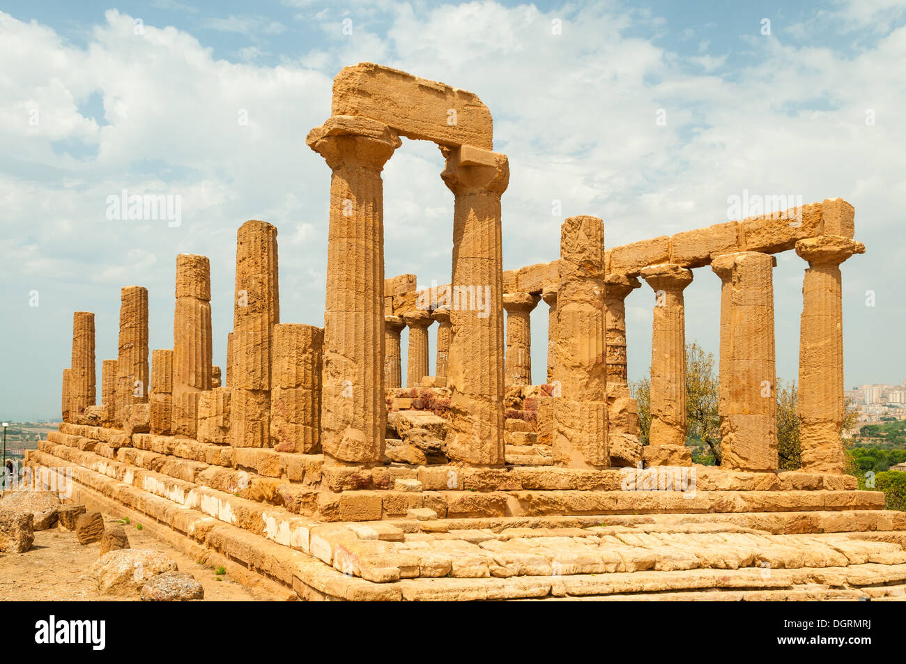 Tempio di Giunone, Agrigento, Sicilia, Italia Foto Stock