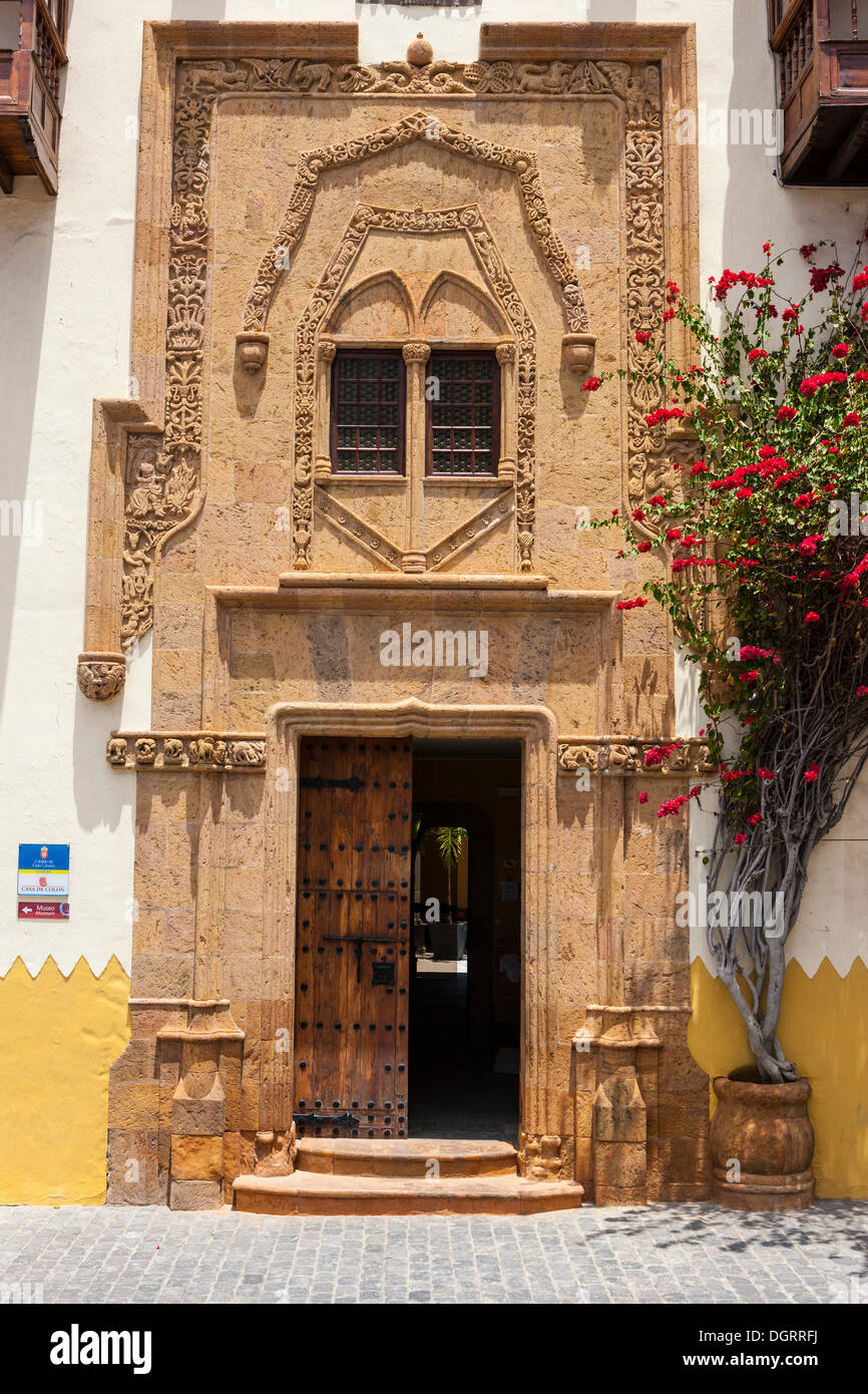 Casa del colon, Columbus' House, il centro storico della città di Las Palmas de Gran Canaria, Isole Canarie, Spagna, Europa Foto Stock