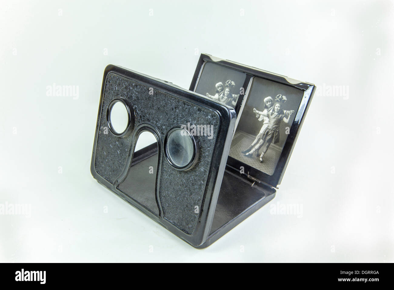 La stereoscopia, foto stereoscopica, 3D Photo Viewer, storico della fotografia 3D, attorno al 1920 Foto Stock
