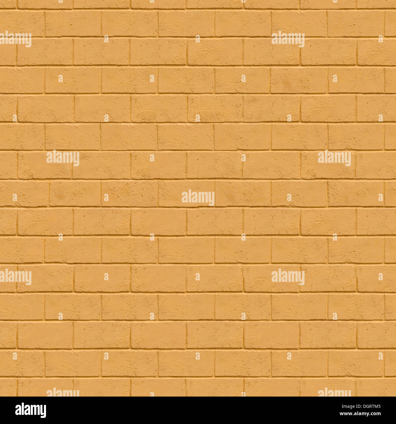 Seamless Texture di giallo un muro di mattoni. Foto Stock