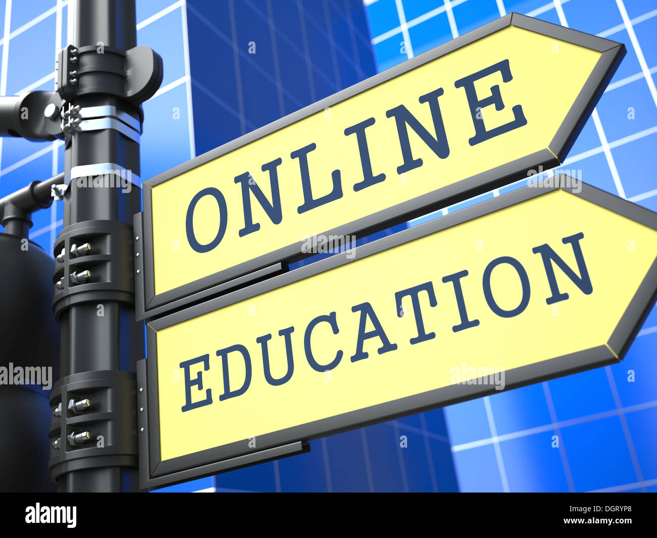 Il concetto di business. Educazione on line segno. Foto Stock