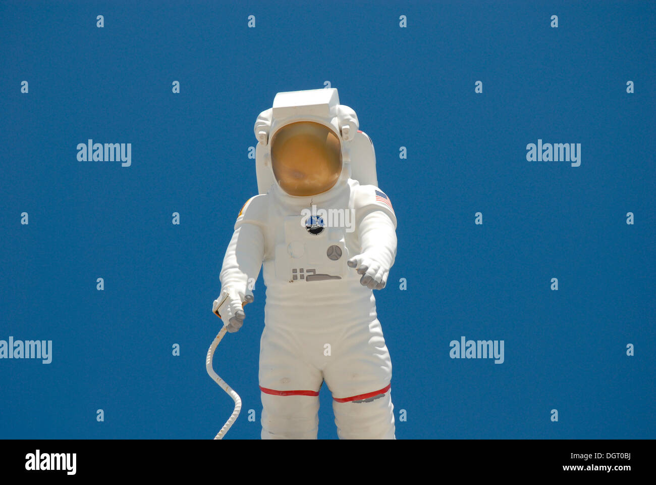 Tuta spaziale presso il Kennedy Space Center, Florida, Stati Uniti d'America Foto Stock