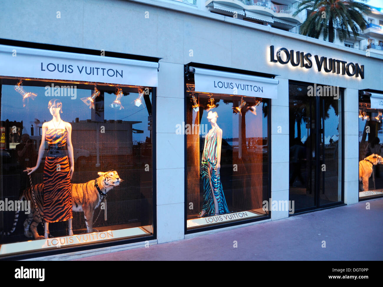 Negozio Louis Vuitton a Cannes, Francia, Europa Foto Stock