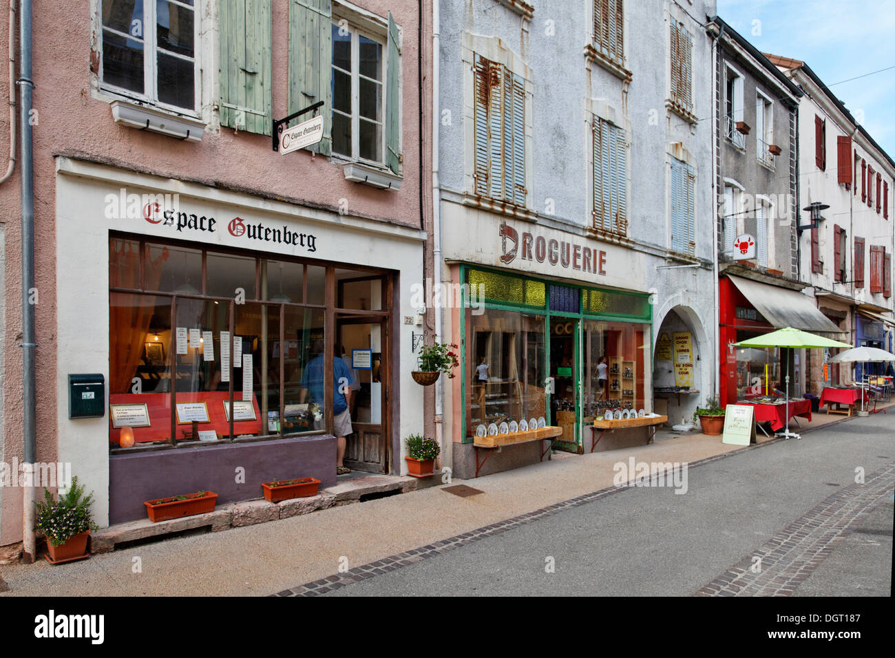 Prenota Village di Cuisery con 15 antiquariato librario, Tournus, regione Borgogna, dipartimento di Saône-et-Loire, Francia, Europa Foto Stock