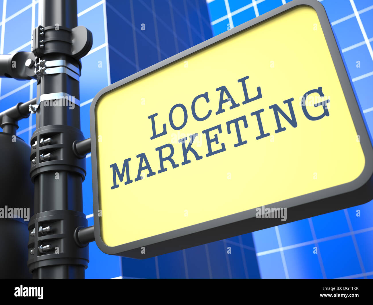 Il concetto di business. Marketing locale segnavia. Foto Stock