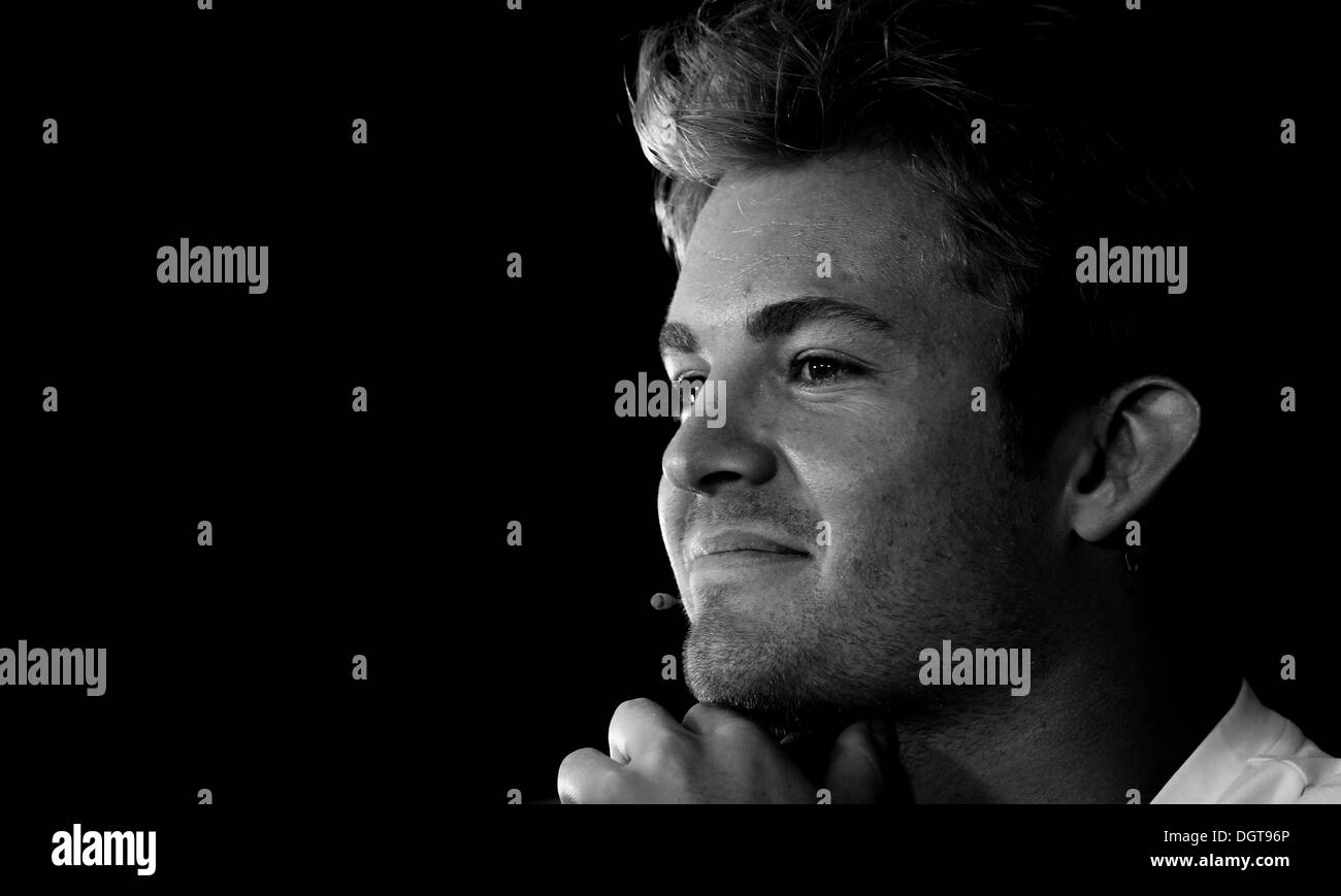 Maggiore noida, India. 24 ott 2013. Nico Rosberg (GER), Mercedes AMG Petronas F1 Team - Formula1 nel Campionato del Mondo 2013 - Round 16 Indian Grand Prix al Buddh International Circuit, maggiore noida, India. © dpa picture alliance/Alamy Live News Foto Stock