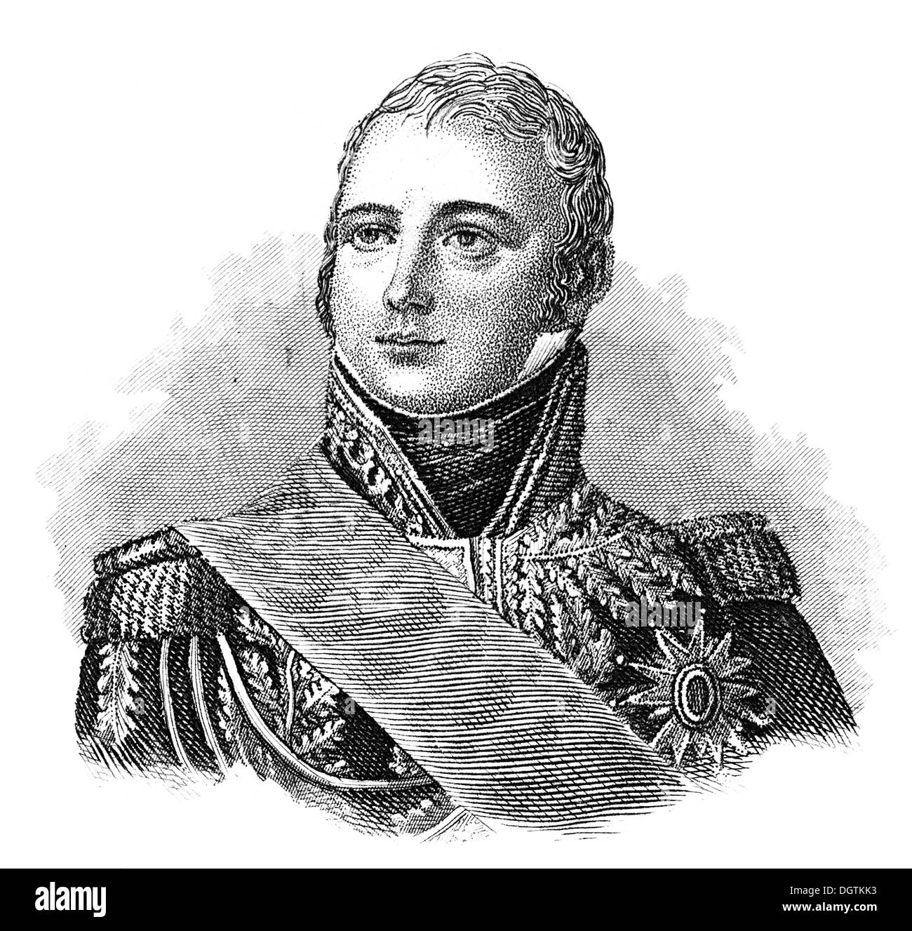 Étienne Jacques Joseph Alexandre MacDonald, primo duca di Taranto, 1765-1840, un Maresciallo di Francia e capo militare Foto Stock