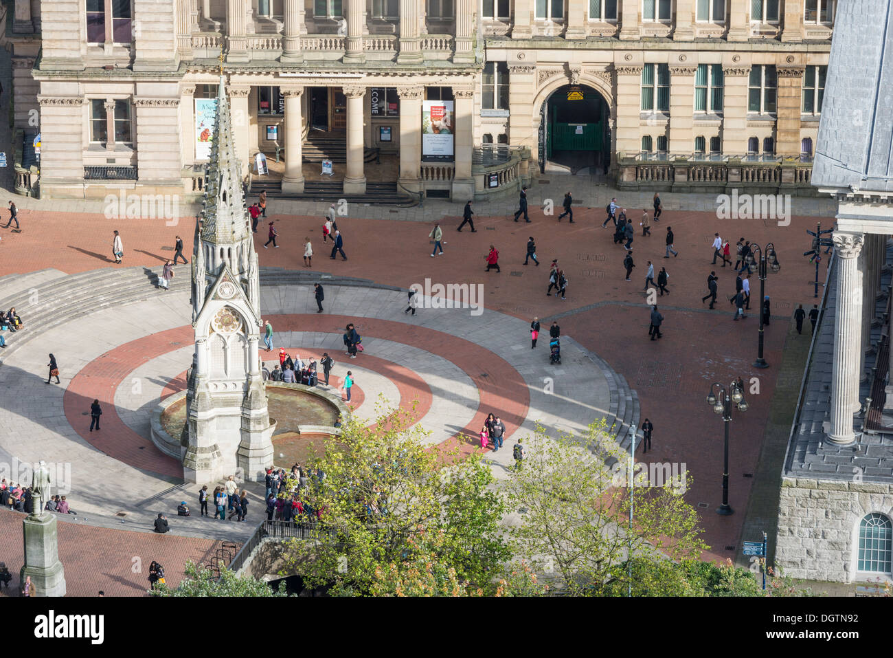 Chamberlain Square e galleria d'arte, Birmingham, West Midlands, England, Regno Unito Foto Stock