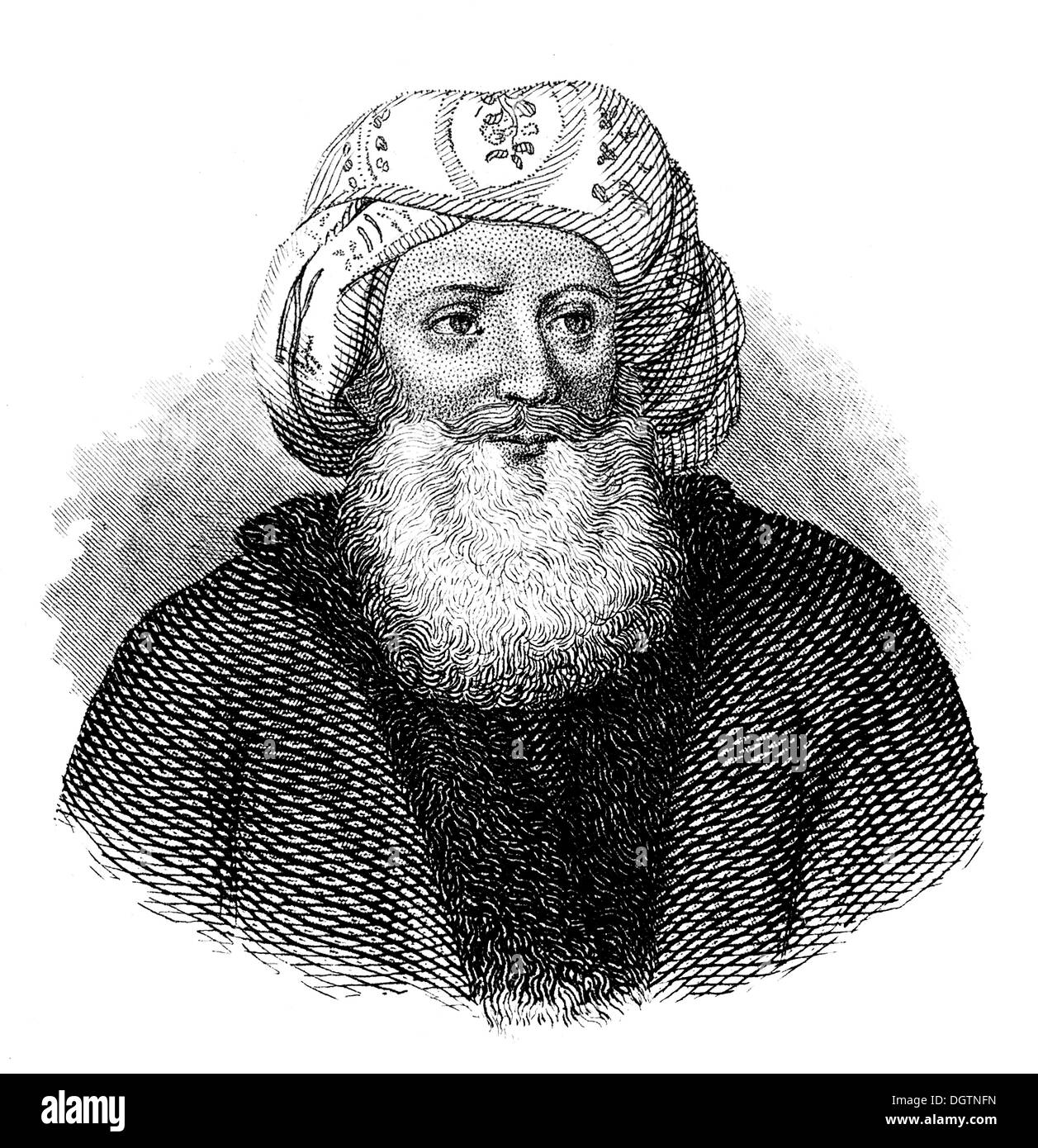 Muhammad Ali Pasha al-Mas'ud ibn Agha, Muḥammad 'Alī Bāshā; 1769 - 1849, un comandante albanese, Khedive di Egitto e Sudan Foto Stock
