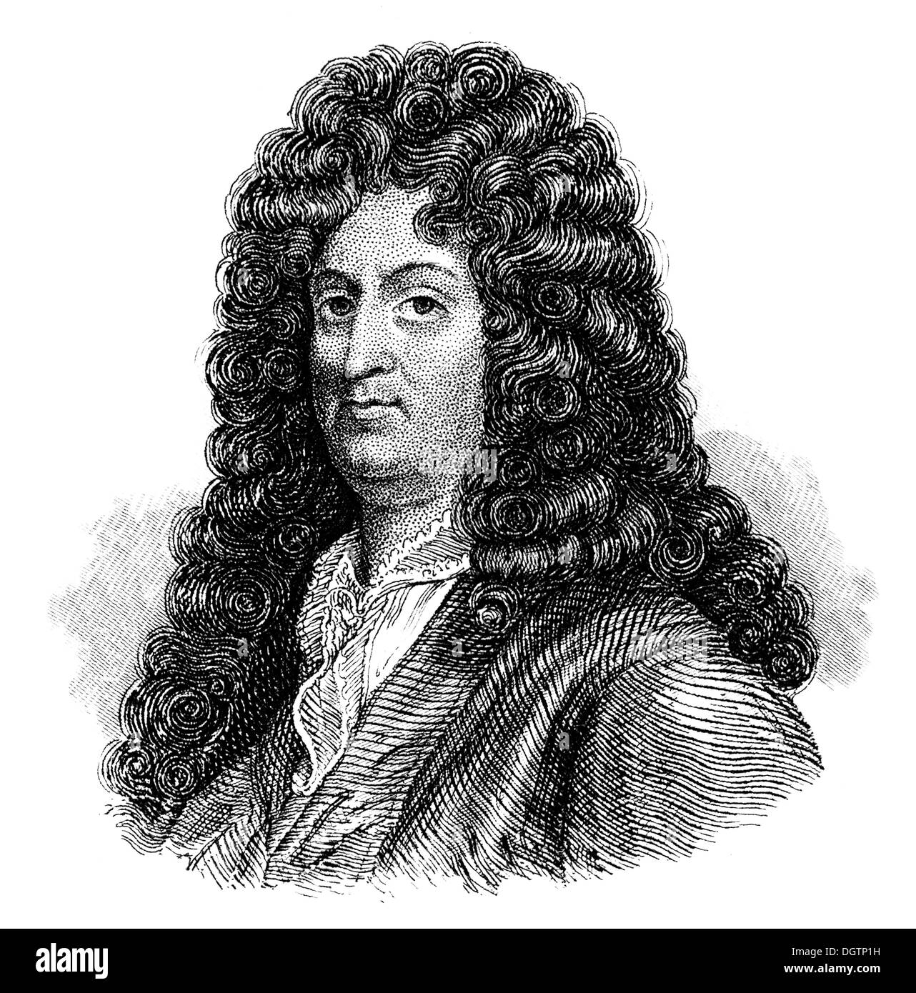 Jean Baptiste Racine, 1639 - 1699, un autore del classicismo francese Foto Stock