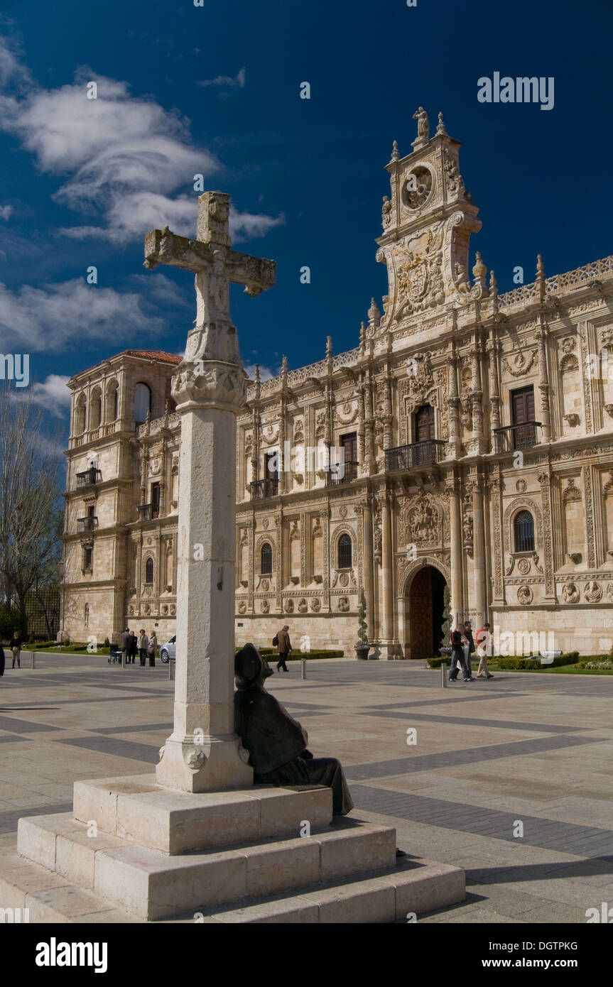 San Marcos monastero del XVI secolo in Leon. Spagna Foto Stock San Marcos monastero del XVI secolo in Leon. Spagna Foto Stock