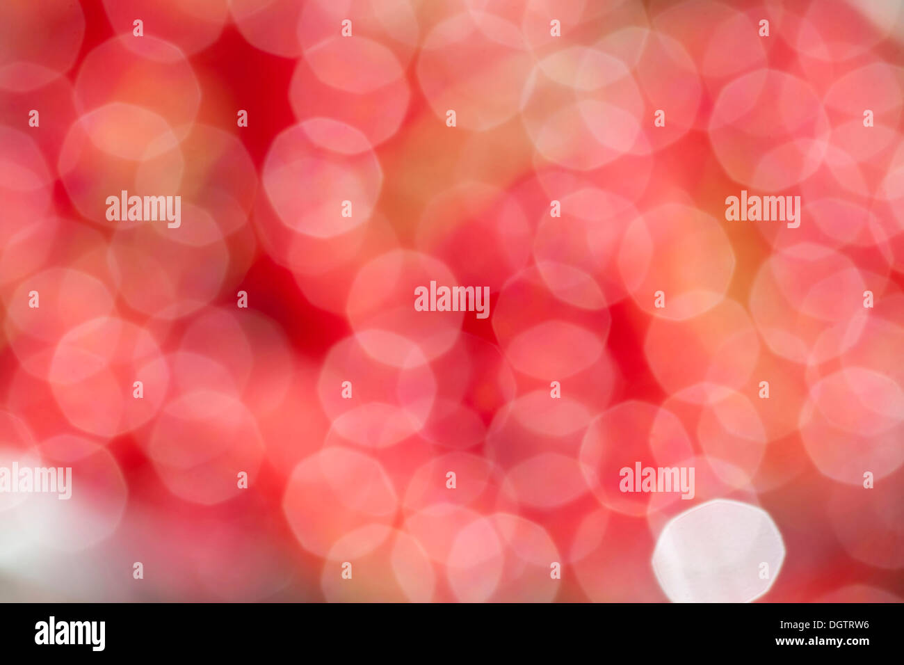 Abstract di sfondo bokeh di fondo rosso Foto Stock