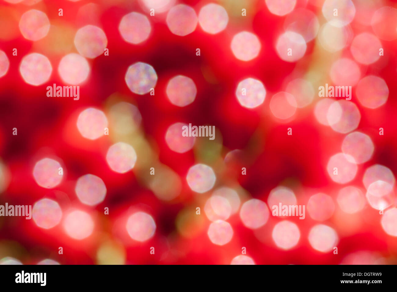 Abstract di sfondo bokeh di fondo rosso Foto Stock