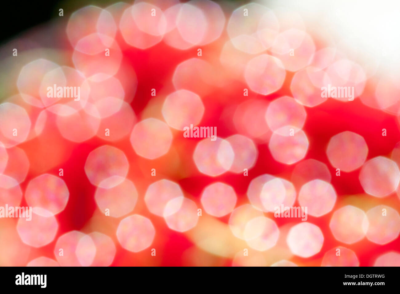 Abstract di sfondo bokeh di fondo rosso Foto Stock