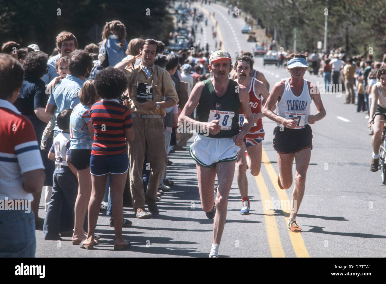 1977 Boston Marathon Foto Stock